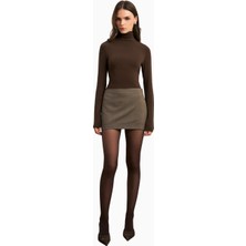 Because Of Alice Clean Cut Micro Ultra Mini Kadın Etek