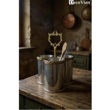 Decovien 3 Bölmeli Çelik Kaşıklık
