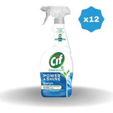 Cif Power & Shine Banyo Temizleyici Sprey 750 ml - (12 Adet)