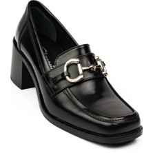 Babalı 6500 Charmia Siyah Kalın Topuklu Günlük Kadın Ayakkabı