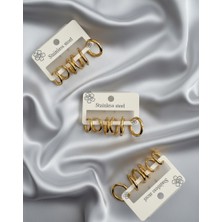 Şehrazat Handmade Tasarım Çelik Minimalist 6lı Halka Küpe Seti