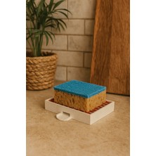 Printology Mutfak Süngerliği Süzgeçli Süngerlik Su Tahliyeli Süngerlik Kırmızı 3D Baskı 12X9 cm