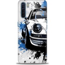 Rulet Oppo A91 Kılıf Hd Baskılı Kılıf + Seramik Tam Kaplayan Ekran Koruyucu 487