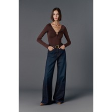 Vatkalı V1991 Loose wide leg jean