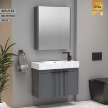 Wons Berlin 80 cm Antrasit Banyo Dolabı
