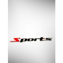 Sports Arma Alüminyum Sticker 14 cm