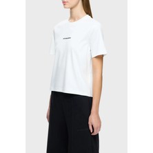 Les Benjamins Pamuklu Regular Fit Bisiklet Yaka Logolu T Shirt Bayan T Shirt LB25FWCLAFUTS