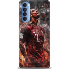 Rulet Oppo Reno 4 Pro Kılıf Hd Baskılı Kılıf + Seramik Tam Kaplayan Ekran Koruyucu 8