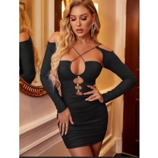 Voux Siyah Gece Kıyafeti