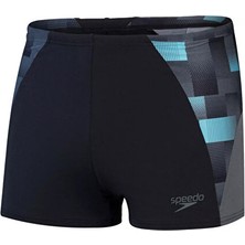 Speedo End+ Max Splice Asht Am Black/grey Erkek Yüzücü Mayosu 8-00300317540 Siyah