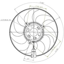 Oris FVW601000 Fan Motoru 1K0959455DG 1K0959455DH