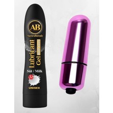 A B  Aşkın Deposu Mini Süpergüçlü Vibratör 125 ml Kayganlaştırıcı A+Süt Aromalı  2'li QWX5TRH69ORGVL