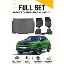 Ko Kaliteoto Opel Mokka 2025 Model Alt Birebir Uyumlu Bagaj Havuzu+Paspas Seti