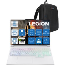 Lenovo Legion 7 16IRX9 Intel Core I7 14700HX 16GB Ddr5 512GB SSD Windows 11 Pro RTX4070 8gb Gddr6 16 Inç 3.2k (3200X2000) IPS 430NITS 165Hz Taşınabilir Bilgisayar 83FD005KTRP01 + Zetta Çanta