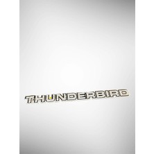 Thunderbird Silver Arma Alüminyum Sticker 18 cm
