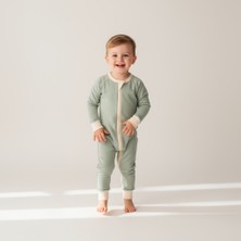 KidZee Kıdzee Unısex Zee-Suit 1.0 Tog Uyku Tulumu (01-03 Yaş Arası) - Yeşil