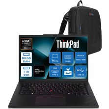 Lenovo Thinkpad P14S Gen 5 Amd Ryzen™ 7 Pro 8840HS 5.1GHz 80GB Ddr5 1tb SSD Amd Radeon 780M 14" Wuxga IPS 400NITS Freedos Taşınabilir Bilgisayar 21MFS2MQ00F22 + Zettaçanta