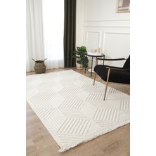Mariesse Home Naturel Bukleli Yumuşak Dokulu Iskandinav Dokuma Halı