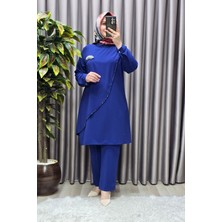 Elmas Tesettür Kadın Tesettür Giyim Büyük Beden Çağla Krep Ikili Takım