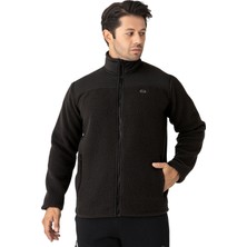 Crozwise Siyah Erkek Tam Fermuarlı Polar / Sweat - 6055-10