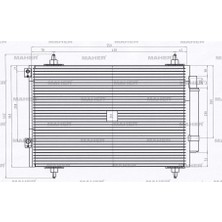Maher RADYATÖR KLİMA 307 / 308 / 3008 / 5008 / PARTNER TEPEE / RCZ / C4 / C4 PICASSO / BERLINGO 1.4-1.6 165 1.6HDI 2004 DS 5 EP6CDT (AT/MT) KURUTUCU İLE BRAZING (525103611016) 6455CX