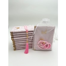 Lena Gift Workshop 10 Adet Hediyelik Tül Keseli Kadife Yasin Cüzü ve Inci Tesbih Seti ( Mevlit-Hac-Umre)