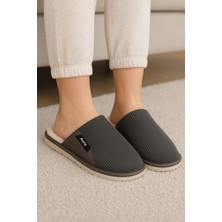 Wordex AR-060 Unisex Kadife Kumaş Içi Kürklü Kışlık Ev Terliği