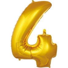 Sinda Rakam Folyo Balon- Gold Rengi- 76 cm ( Paket Içerisinde 1 Adet Folyo Balon Gönderilir)