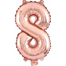 Sinda Rakam Folyo Balon- Rose Gold Rengi - 76 cm ( Paket Içerisinde 1 Adet Folyo Balon Gönderilecektir)