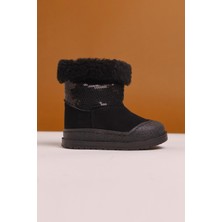 Limoya Eleen Siyah Pullu Içi Kürklü Bebe Bot