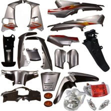 Motobisavm Mfh-Kh Kaporta Set [gümüş] [far+Stop Dahil] Cub