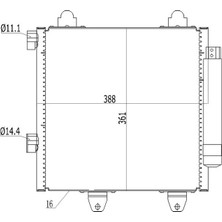 Oris KLİMA RADYATÖRÜ KONDENSERİ P107 2005-2014 1.0İ 125-1.4HDİ 2005 C1 1.0İ 125-1.4HDİ 2005 6455 EF 6455 EE