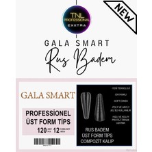 Gala Smart Rus Badem Üst Form Tips Poly Jel Kalıp Çıkarılabilir Gel Tips 120LI Protez Tırnak Uzatma