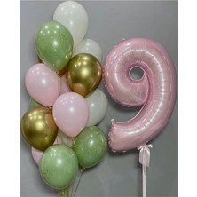 Sinda Pembe Yeşil Doğum Günü Konsepti