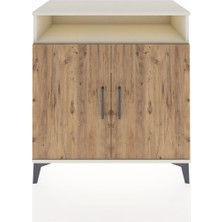 Dienni Hyperion Şifonyer 4 Raflı 2 Kapaklı 88X44X96 Aytaşı-Çam