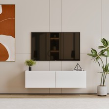 Furnitt Home Hitit Beyaz Tv Ünitesi 120 cm (100% MDF)