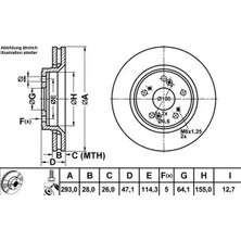 MGA 50307 Fren Diski On 45251SWWG01 (2 Adet Fiyatıdır)