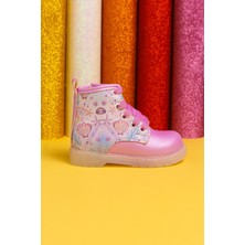 Limoya Gifty Lila Deniz Canlısı Baskılı Bağcıklı Işıklı Bebe Bot