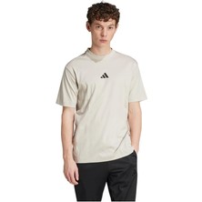 adidas Erkek  Bej  T-shirt M CE TEE UPF JF3259