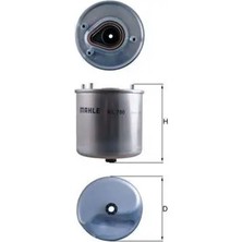 Mahle KL780 Yakit Filtresi 1677518 1780195 1881228