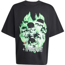 Adidas  Erkek Siyah  T-Shirt Illustrated Tee KG2672