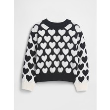 Gap Kız Bebek Siyah Intarsia Kazak