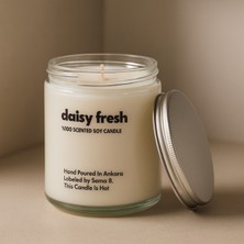 Basement : Daisy Fresh : Cam Kavanozda Kokulu %100 Soya Mum (Çiçek Özleri, Pudra, Lavanta, Ylang Ylang)