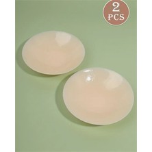 Trade Bazaar 1 Çift Yuvarlak Silikon Yapışkan Sütyen – Tekrar Kullanılabilir, Telsiz, Görünmez Sütyen Pedleri | Arkasız ve Askısız Giysiler Için Minimalist Iç Çamaşırı