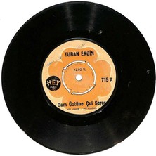 Turan Engin - Dam Üstüne Çul Serer  Güller Bitmiş Viraneler Yurdunda  Plak (106.5)  PLK22839