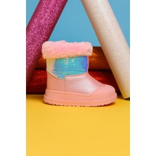 Limoya Eleen Pembe Pullu Içi Kürklü Bebe Bot