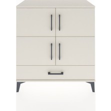 Dienni Hyperion Şifonyer 2 Raflı Tek Çekmeceli 4 Kapaklı 88X44X96 Aytaşı-Aytaşı