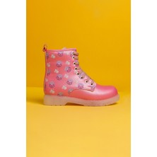 Limoya Freda Pembe Deniz Canlısı Baskılı Bağcıklı Işıklı Çocuk Bot