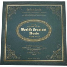 Worlds Greatest Music Album NO21 (Dvorak - Schumann - Handel) Klasik Müzik Lp  PLK11405