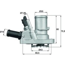 Mahle TI14488 Termostat 00055239819 0055202176 0055250824